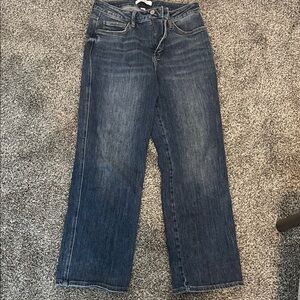 Women's Straight Leg Jeans - Blue